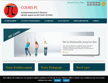 Tablet Screenshot of cours-pi.com